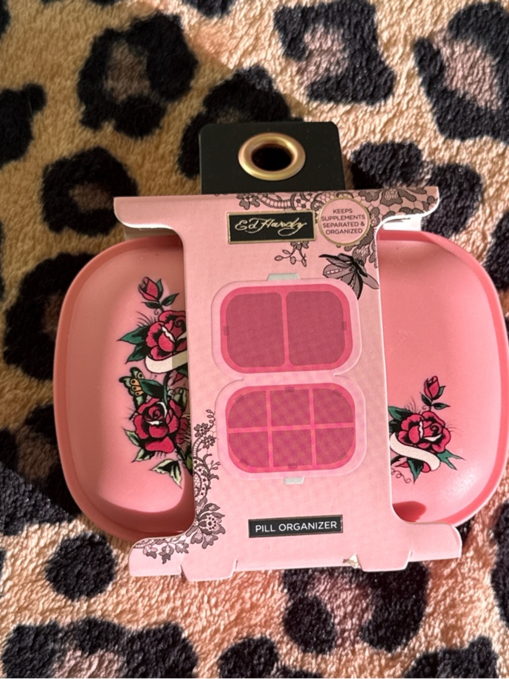Ed Hardy Pink Pill Organizer 🌹